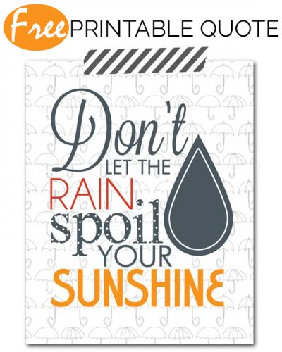 Rain Talk | Free Printable