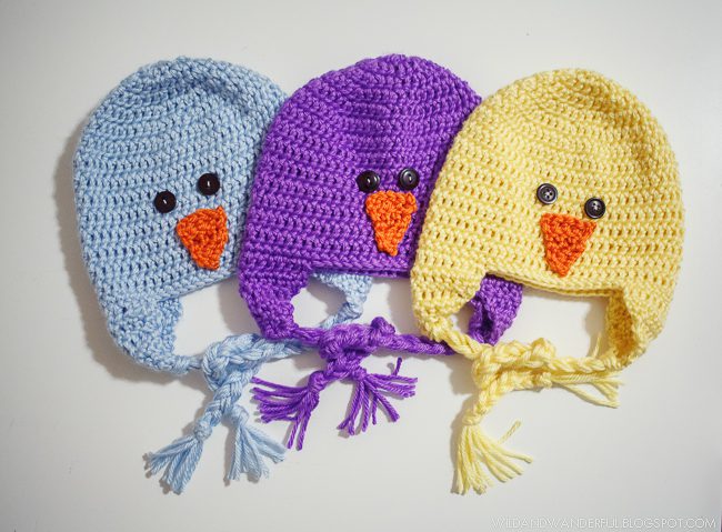 Spring Chicks | Crochet Earflap Hat Pattern {Free!}