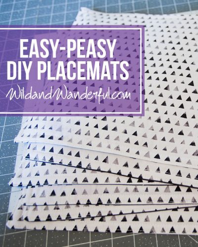 Easy-Peasy DIY Placemats