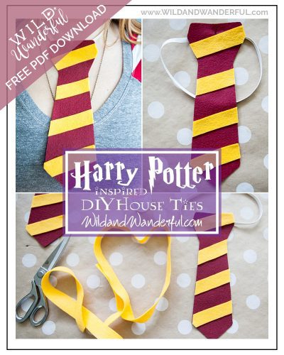 DIY Harry Potter House Ties