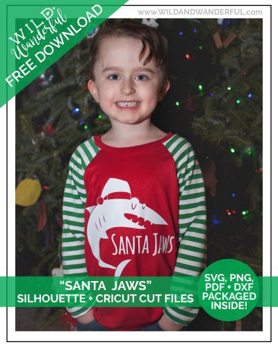 Santa Jaws :: Free SVG/PNG/Silhouette Download