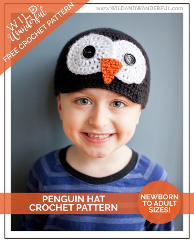 Penguin Hat :: Free Crochet Pattern (All Sizes!)