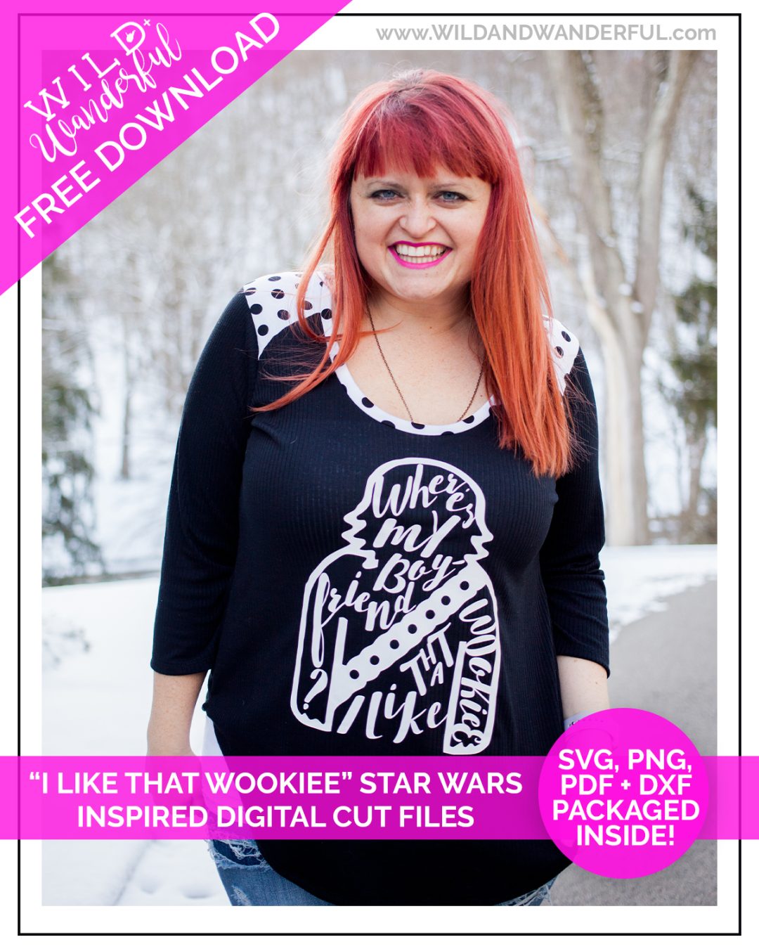 I Like That Wookiee :: Free Star Wars Silhouette + Cricut Cut Files!