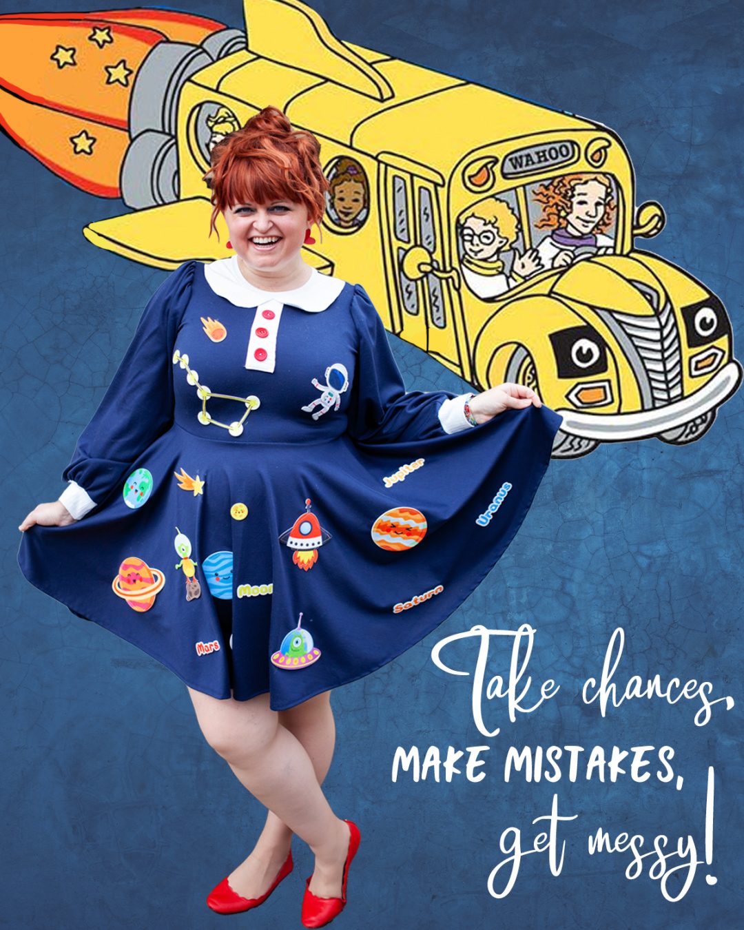 Take Chances, Make Mistakes, Get Messy: A Ms. Frizzle Dress