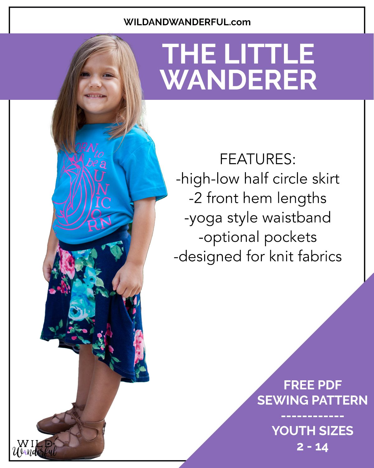 Girls Skirt Pattern PDF Reversible A Line Skirt Sewing Pattern Baby to Teen  - Etsy